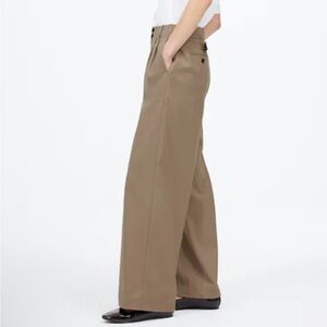 Madewell | The Harlow Wide-Leg Trouser in Brushed Twill